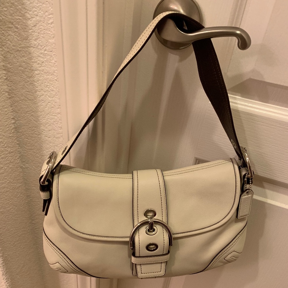 White Coach hobo bag